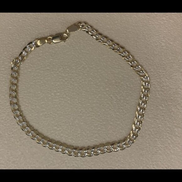 Curb link bracelet 14k solid gold perfect - Picture 16 of 16